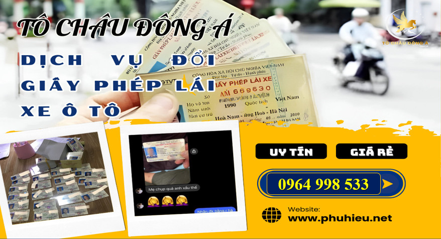 Tô châu đông á Đổi,gia hạn bằng lái xe nhanh rẻ uy tín số 1 tại Gia Lai